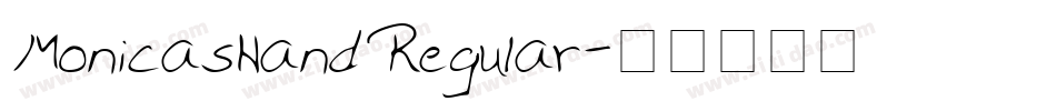 MonicasHand Regular字体转换
